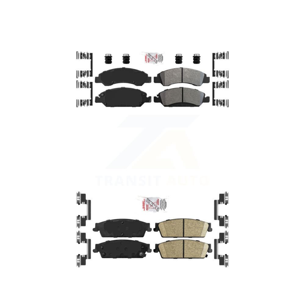 AmeriBRAKES - KNF-101254 - Front and Rear Disc Brake Pad Kits image 1