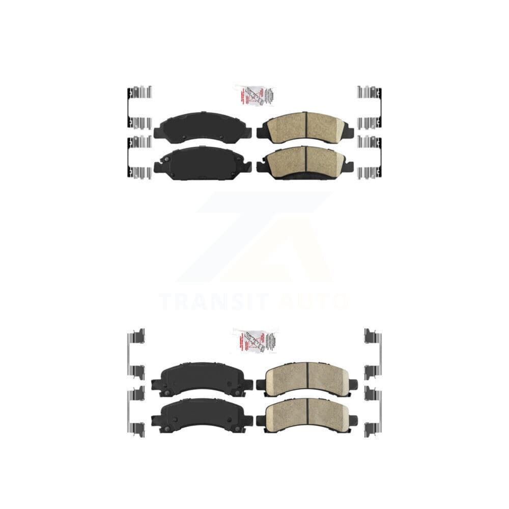 AmeriBRAKES - KNF-101258 - Front and Rear Disc Brake Pad Kits image 1