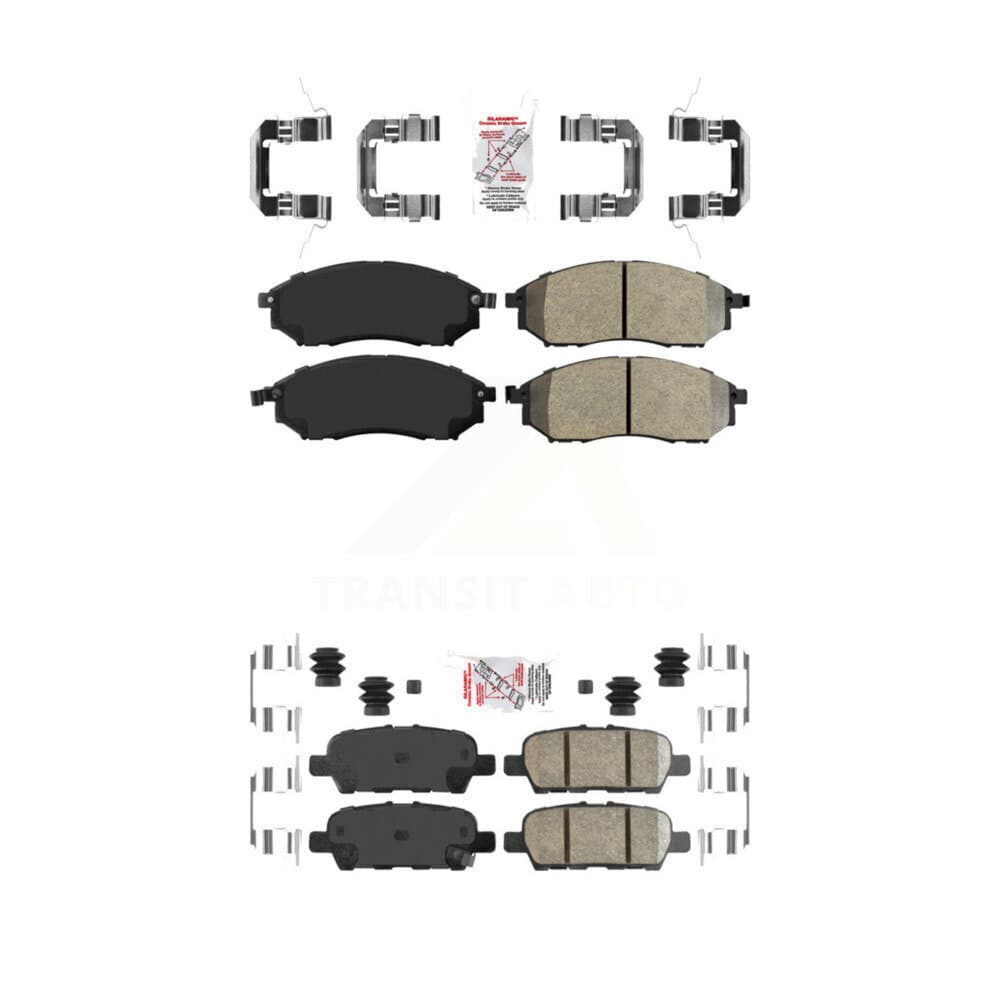 AmeriBRAKES - KNF-101272 - Front and Rear Disc Brake Pad Kits image 1