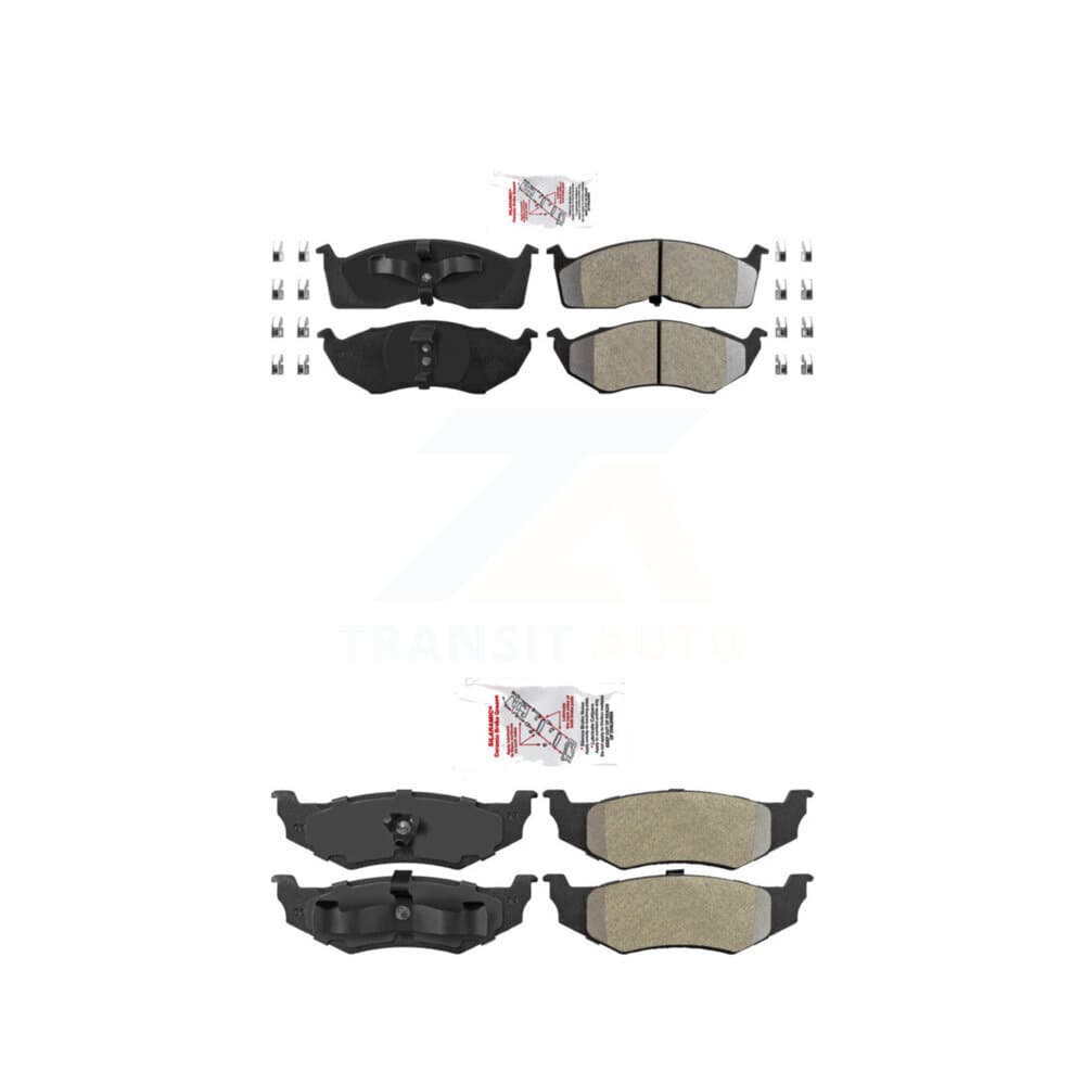 AmeriBRAKES - KNF-101277 - Front and Rear Disc Brake Pad Kits image 1