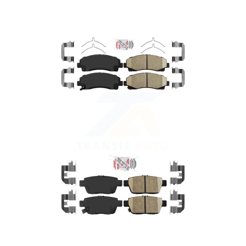 AmeriBRAKES - KNF-101281 - Front and Rear Disc Brake Pad Kits image 1