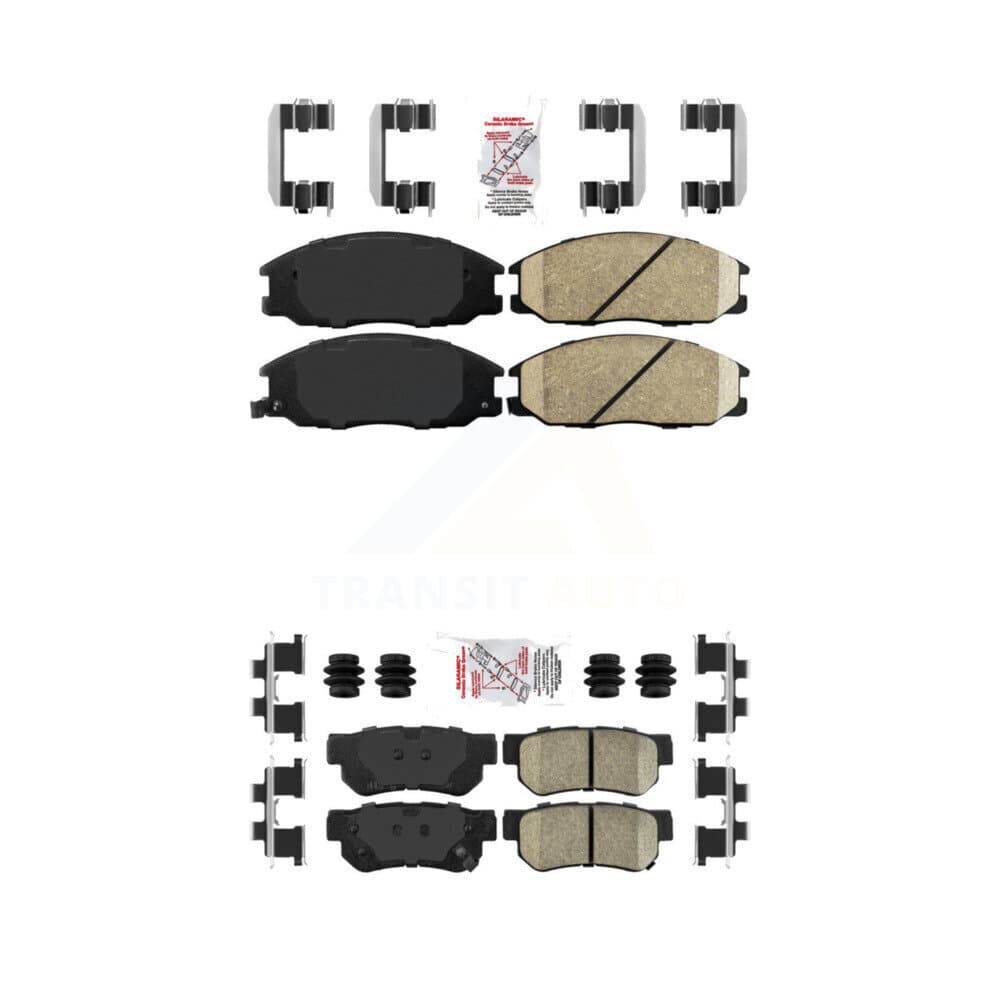 AmeriBRAKES - KNF-101287 - Front and Rear Disc Brake Pad Kits image 1