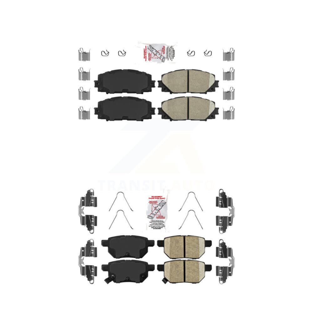 AmeriBRAKES - KNF-101294 - Front and Rear Disc Brake Pad Kits image 1