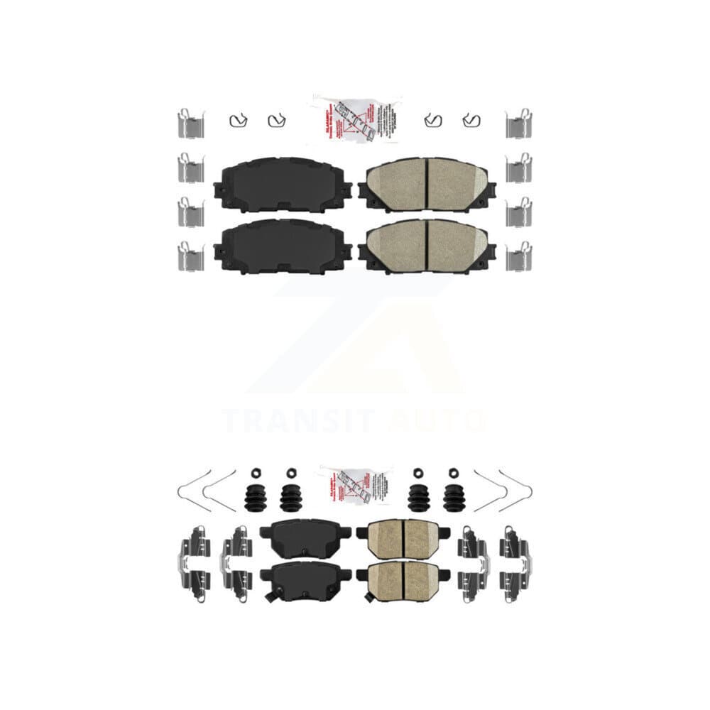 AmeriBRAKES - KNF-101295 - Front and Rear Disc Brake Pad Kits image 1