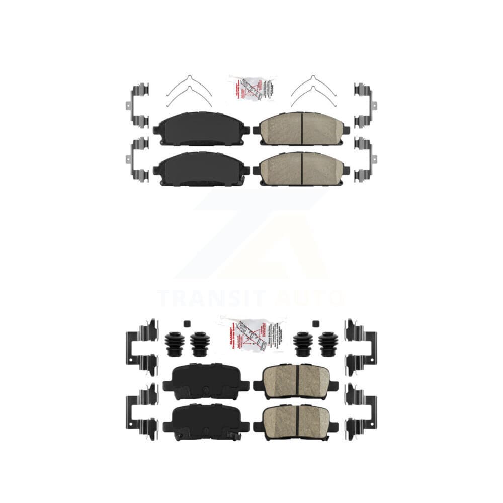 AmeriBRAKES - KNF-101301 - Front and Rear Disc Brake Pad Kits image 1