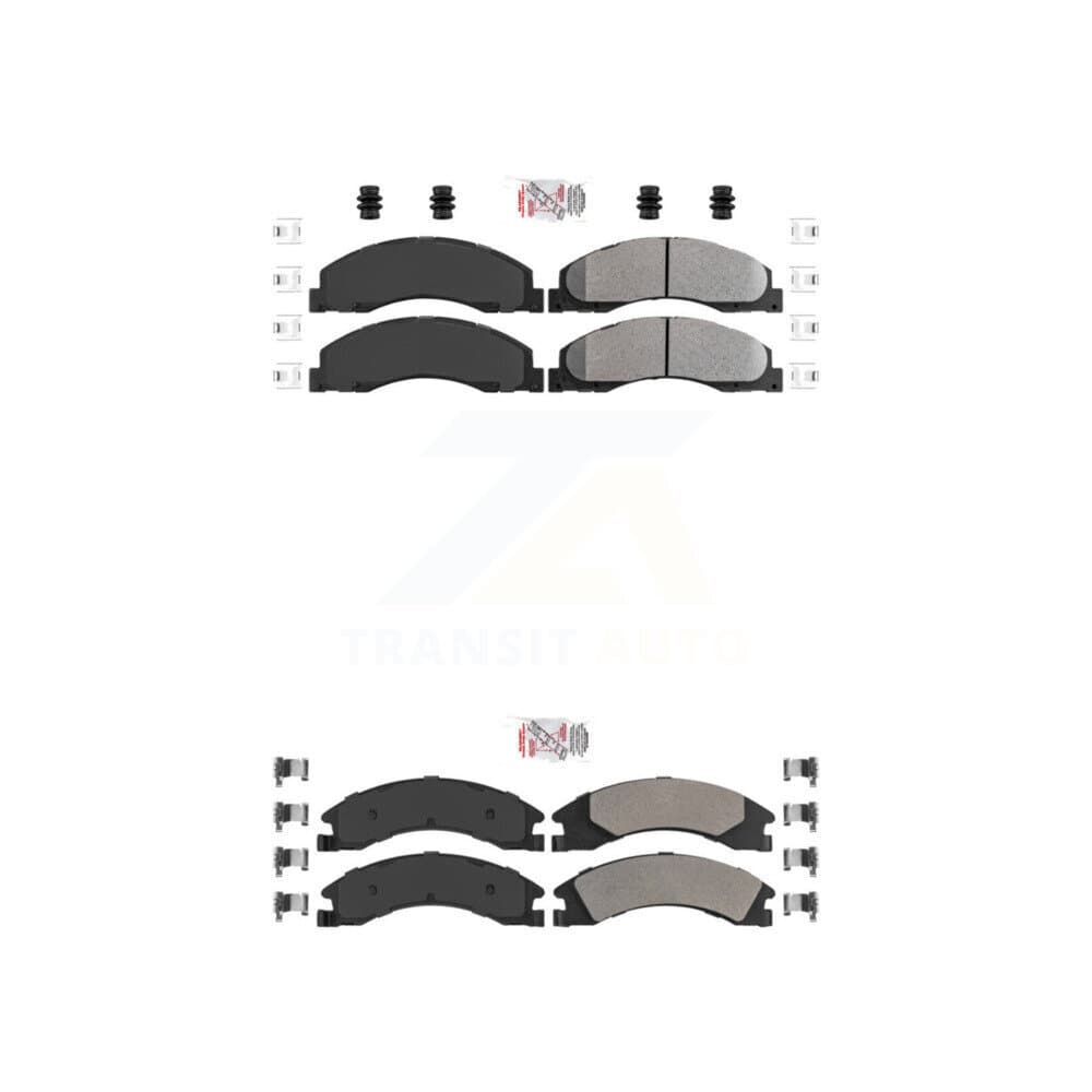 AmeriBRAKES - KNF-101307 - Front and Rear Disc Brake Pad Kits image 1