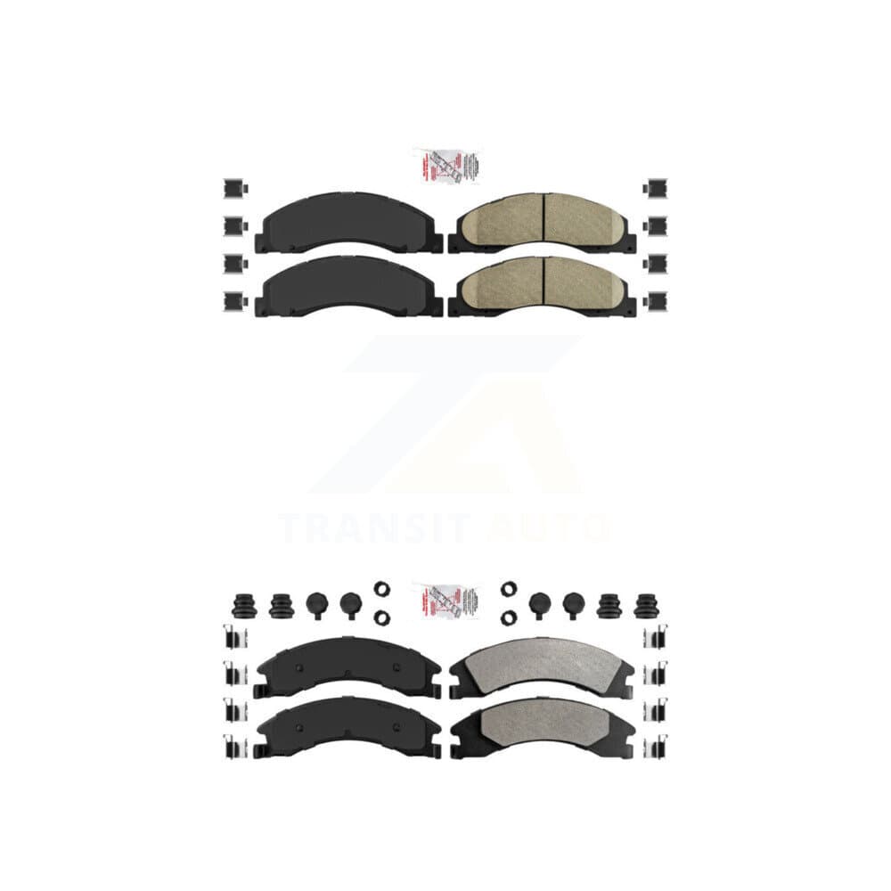 AmeriBRAKES - KNF-101309 - Front and Rear Disc Brake Pad Kits image 1