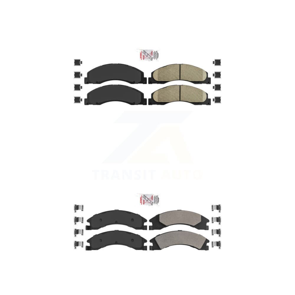 AmeriBRAKES - KNF-101310 - Front and Rear Disc Brake Pad Kits image 1
