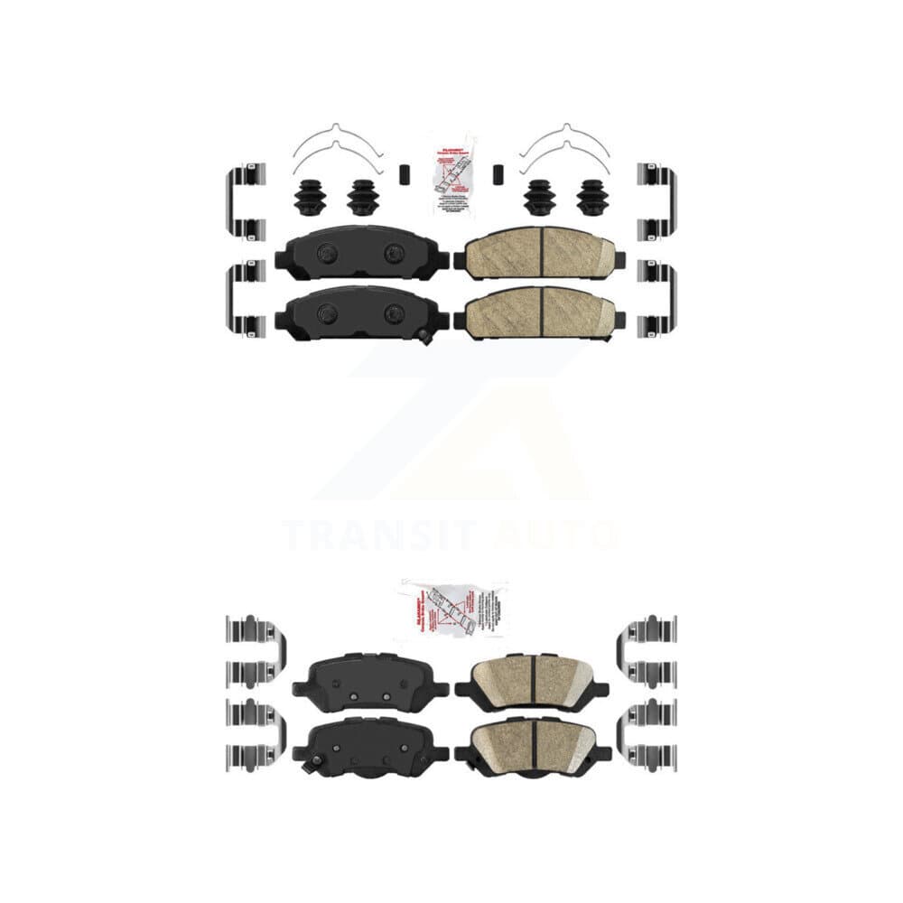 AmeriBRAKES - KNF-101331 - Front and Rear Disc Brake Pad Kits image 1