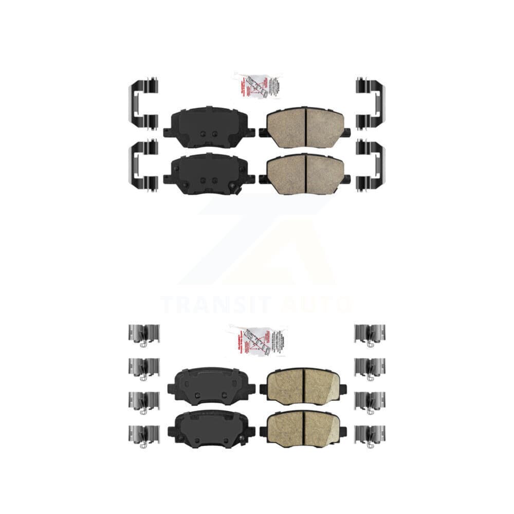 AmeriBRAKES - KNF-101334 - Front and Rear Disc Brake Pad Kits image 1