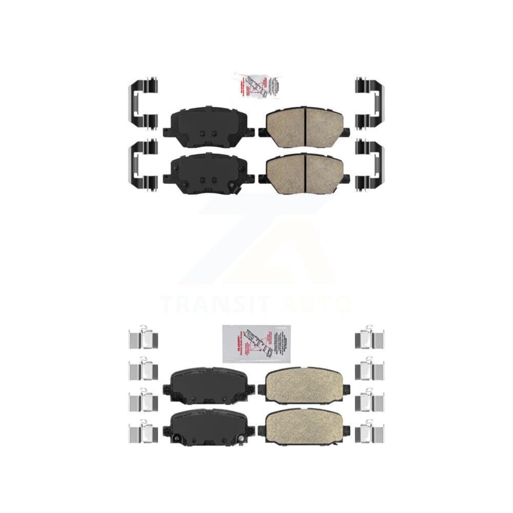 AmeriBRAKES - KNF-101335 - Front and Rear Disc Brake Pad Kits image 1