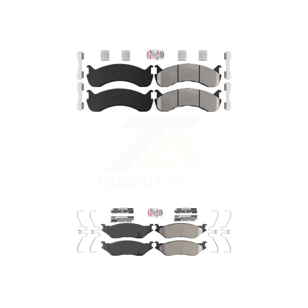 AmeriBRAKES - KNF-101346 - Front and Rear Disc Brake Pad Kits image 1