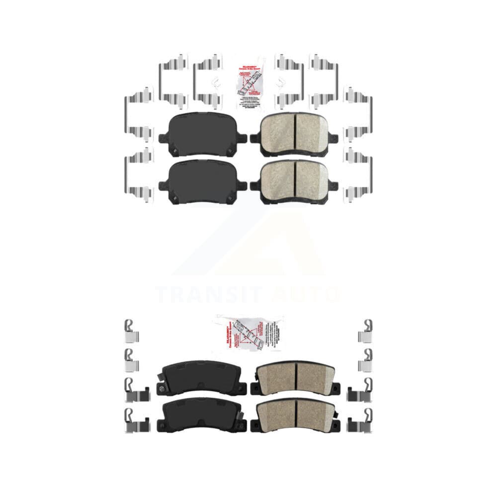 AmeriBRAKES - KNF-101362 - Front and Rear Disc Brake Pad Kits image 1