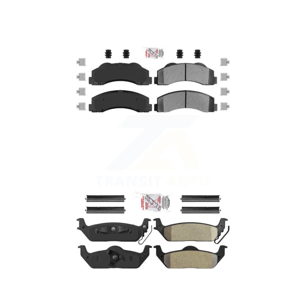 AmeriBRAKES - KNF-101368 - Front and Rear Disc Brake Pad Kits image 1