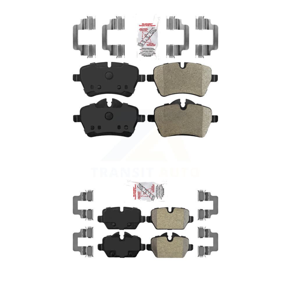AmeriBRAKES - KNF-101377 - Front and Rear Disc Brake Pad Kits image 1