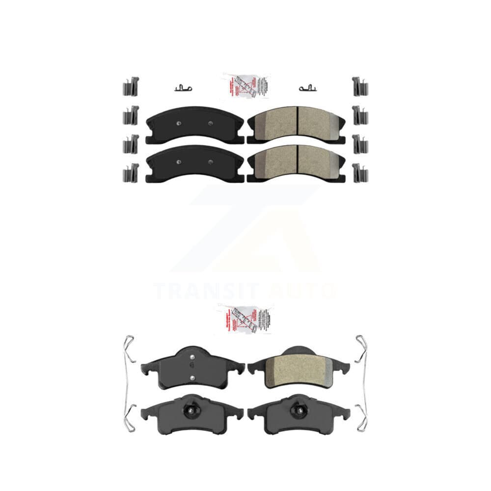 AmeriBRAKES - KNF-101380 - Front and Rear Disc Brake Pad Kits image 1