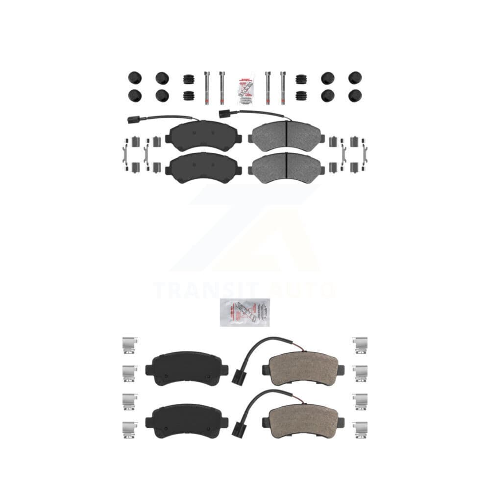 AmeriBRAKES - KNF-101385 - Front and Rear Disc Brake Pad Kits image 1