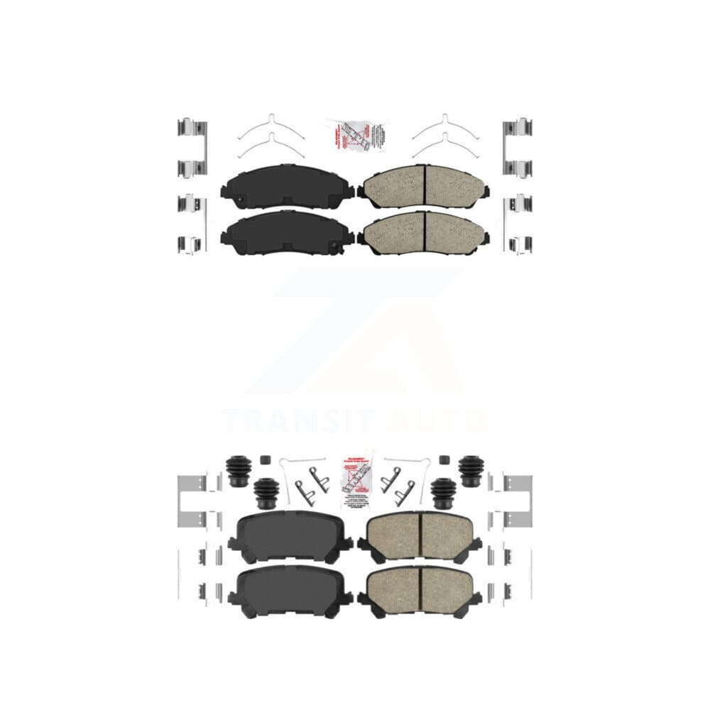 AmeriBRAKES - KNF-101408 - Front and Rear Disc Brake Pad Kits image 1