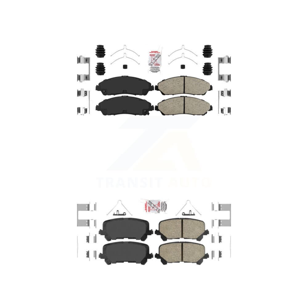 AmeriBRAKES - KNF-101409 - Front and Rear Disc Brake Pad Kits image 1