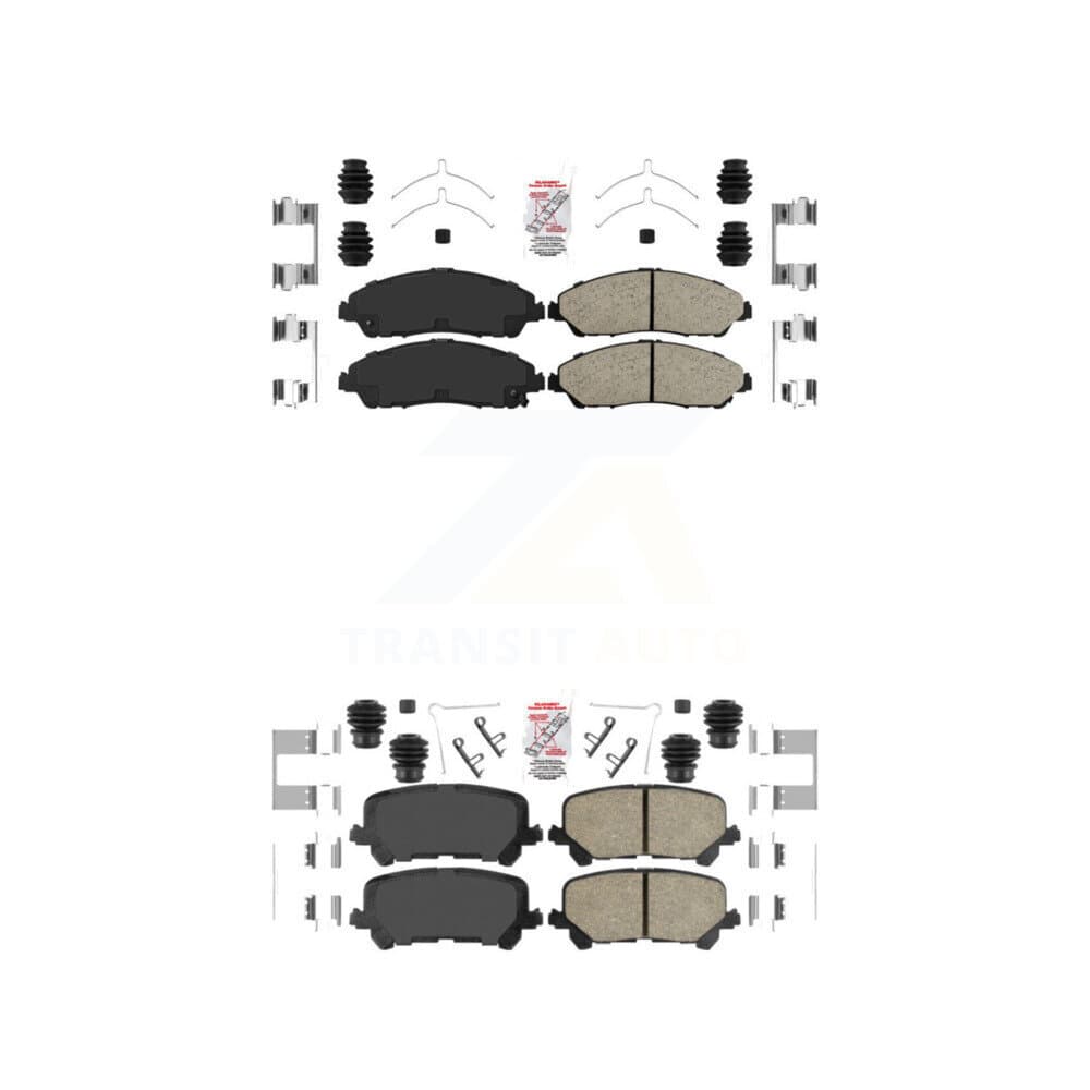 AmeriBRAKES - KNF-101410 - Front and Rear Disc Brake Pad Kits image 1