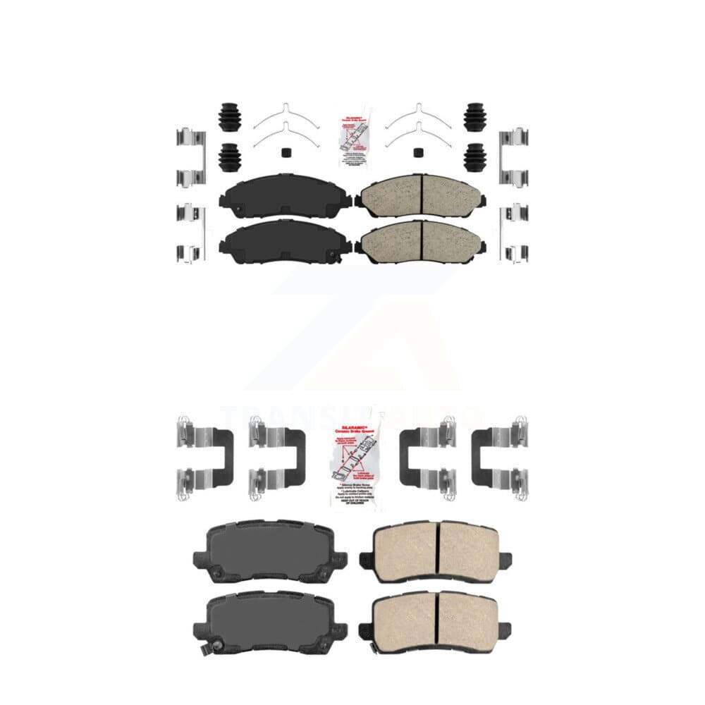 AmeriBRAKES - KNF-101414 - Front and Rear Disc Brake Pad Kits image 1