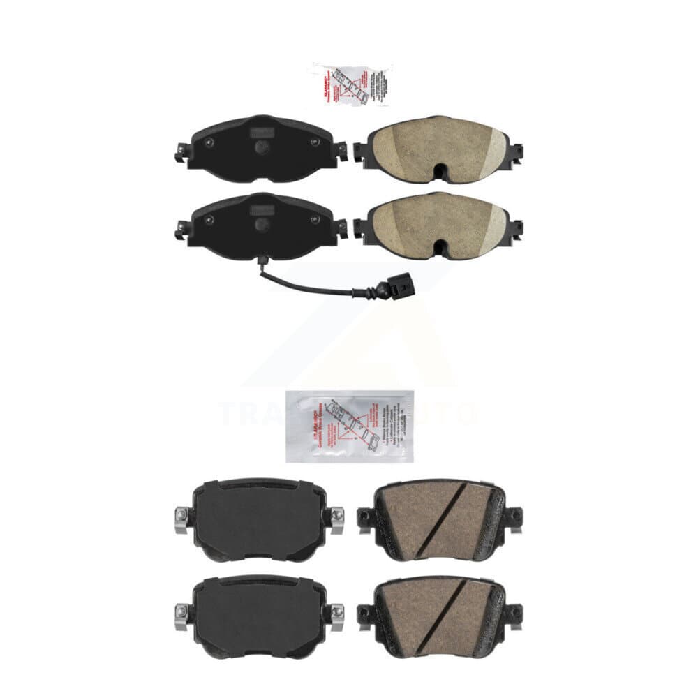 AmeriBRAKES - KNF-101417 - Front and Rear Disc Brake Pad Kits image 1