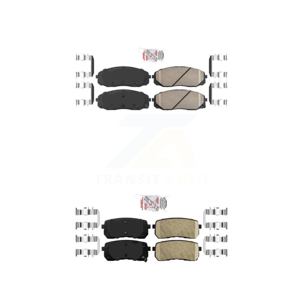 AmeriBRAKES - KNF-101424 - Front and Rear Disc Brake Pad Kits image 1