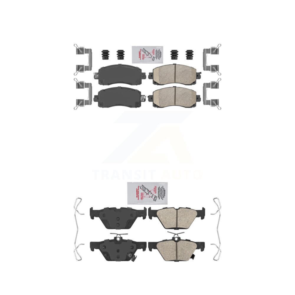 AmeriBRAKES - KNF-101431 - Front and Rear Disc Brake Pad Kits image 1
