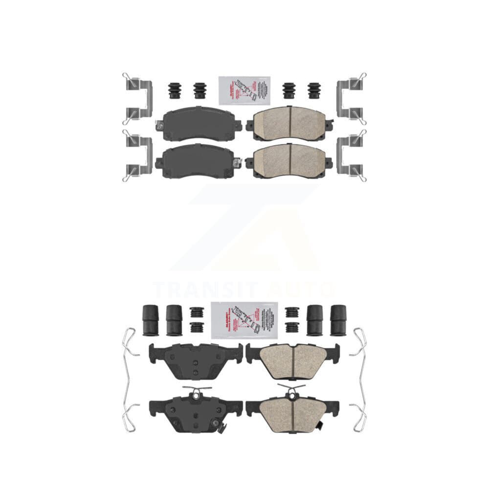 AmeriBRAKES - KNF-101432 - Front and Rear Disc Brake Pad Kits image 1
