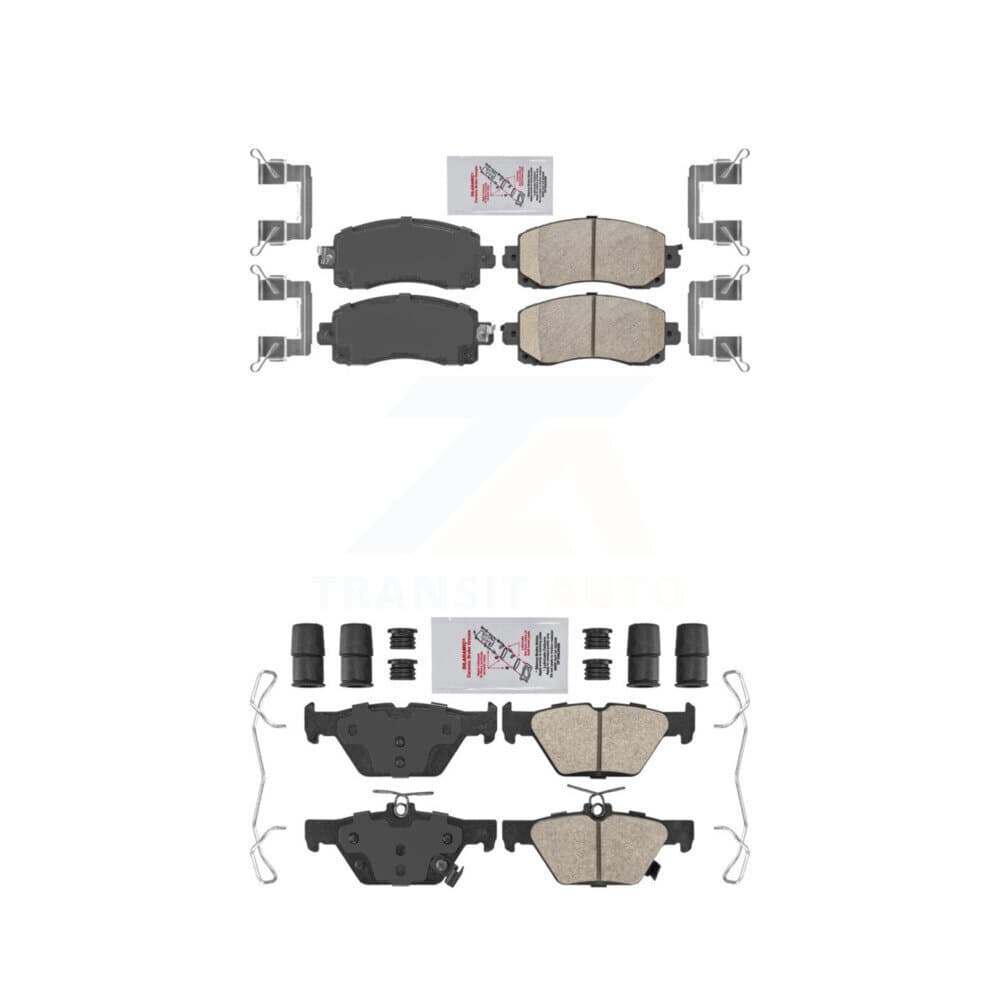 AmeriBRAKES - KNF-101434 - Front and Rear Disc Brake Pad Kits image 1