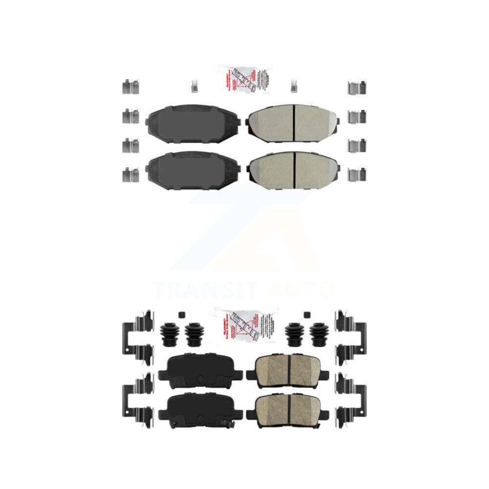 AmeriBRAKES - KNF-101444 - Front and Rear Disc Brake Pad Kits image 1