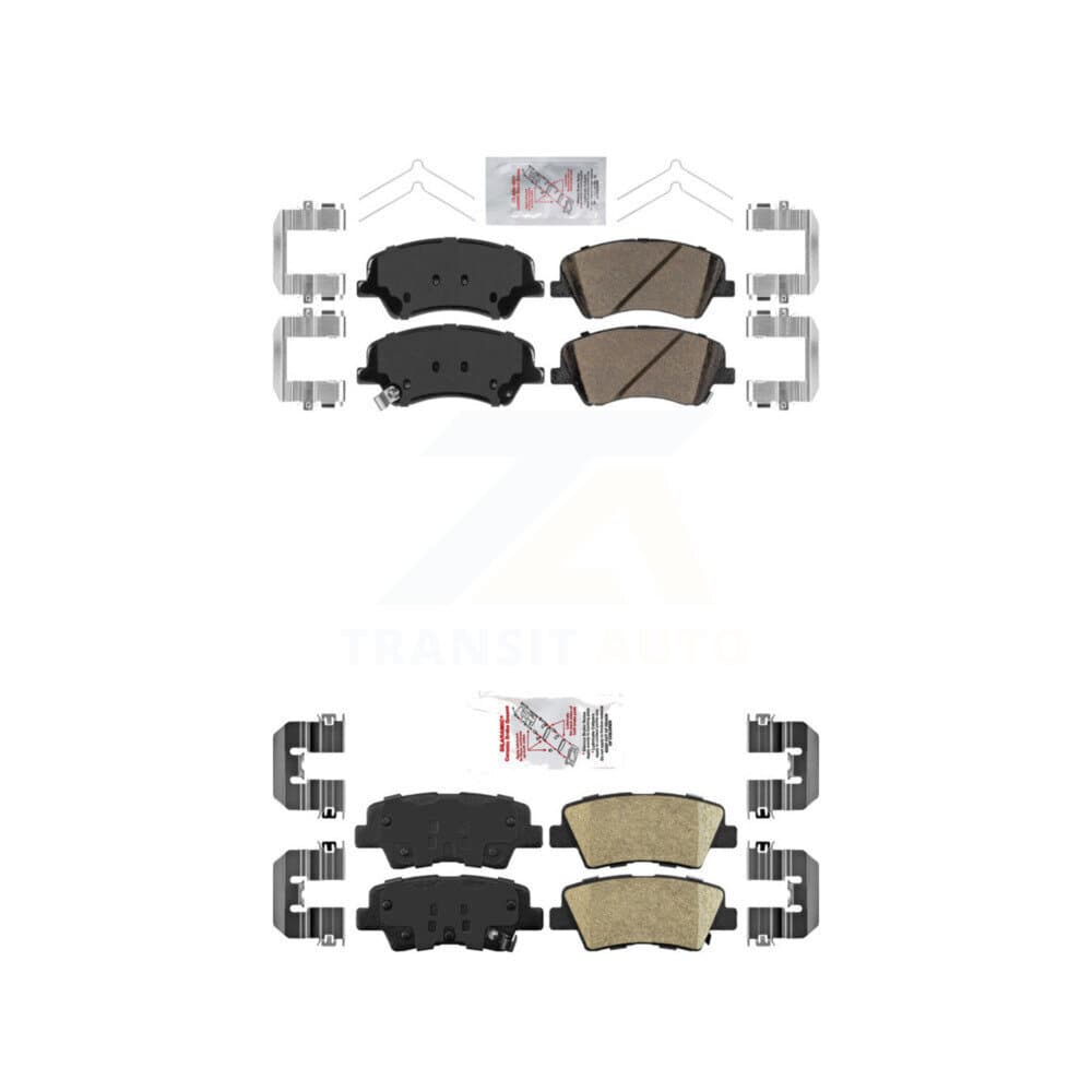 AmeriBRAKES - KNF-101457 - Front and Rear Disc Brake Pad Kits image 1