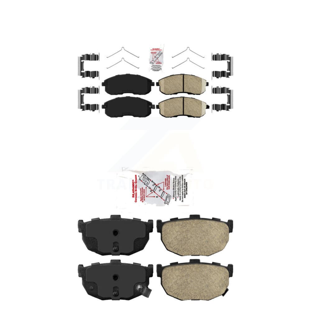 AmeriBRAKES - KNF-101460 - Front and Rear Disc Brake Pad Kits image 1