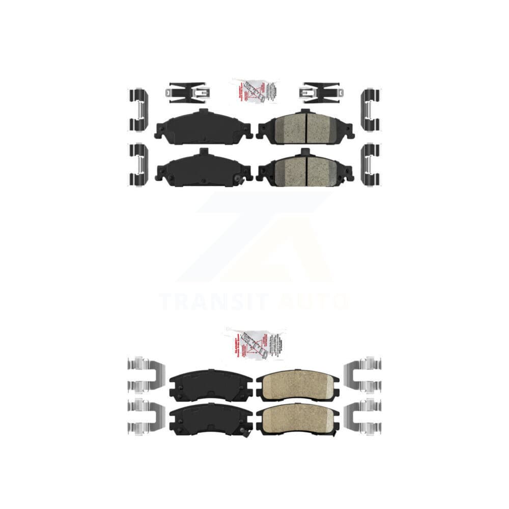 AmeriBRAKES - KNF-101472 - Front and Rear Disc Brake Pad Kits image 1