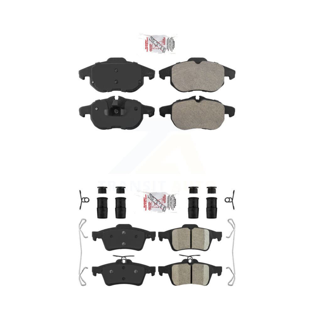 AmeriBRAKES - KNF-101476 - Front and Rear Disc Brake Pad Kits image 1