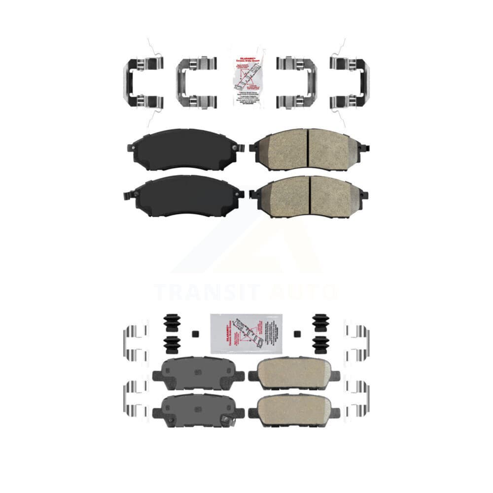 AmeriBRAKES - KNF-101485 - Front and Rear Disc Brake Pad Kits image 1