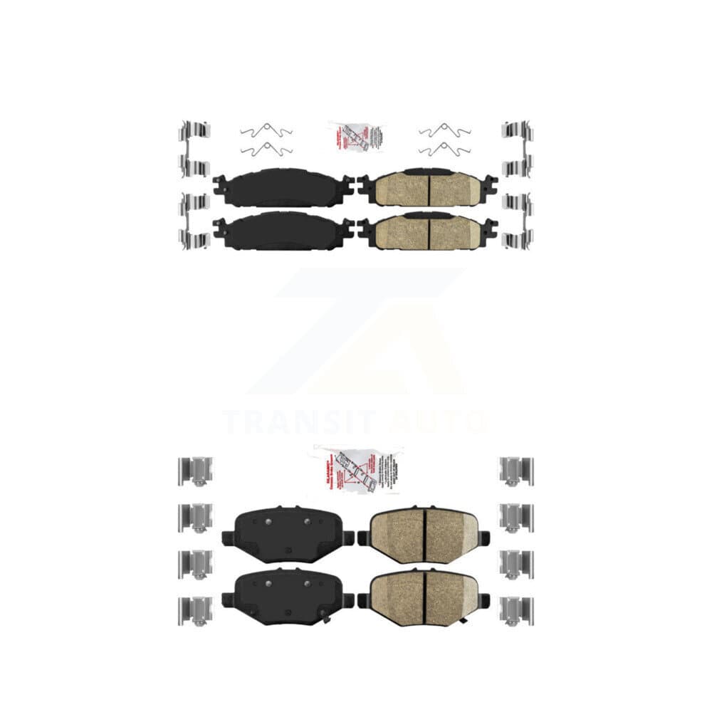 AmeriBRAKES - KNF-101491 - Front and Rear Disc Brake Pad Kits image 1