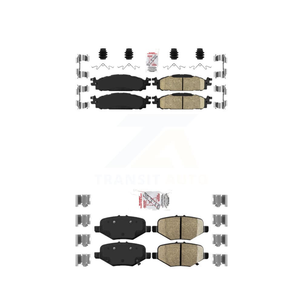 AmeriBRAKES - KNF-101493 - Front and Rear Disc Brake Pad Kits image 1