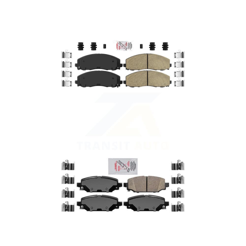 AmeriBRAKES - KNF-101502 - Front and Rear Disc Brake Pad Kits image 1