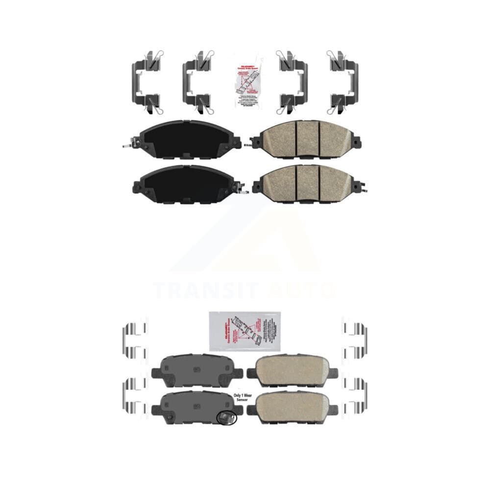 AmeriBRAKES - KNF-101504 - Front and Rear Disc Brake Pad Kits image 1