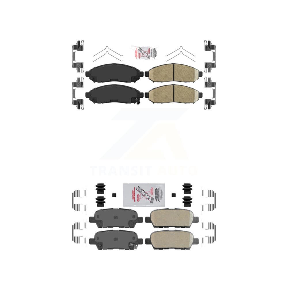 AmeriBRAKES - KNF-101522 - Front and Rear Disc Brake Pad Kits image 1