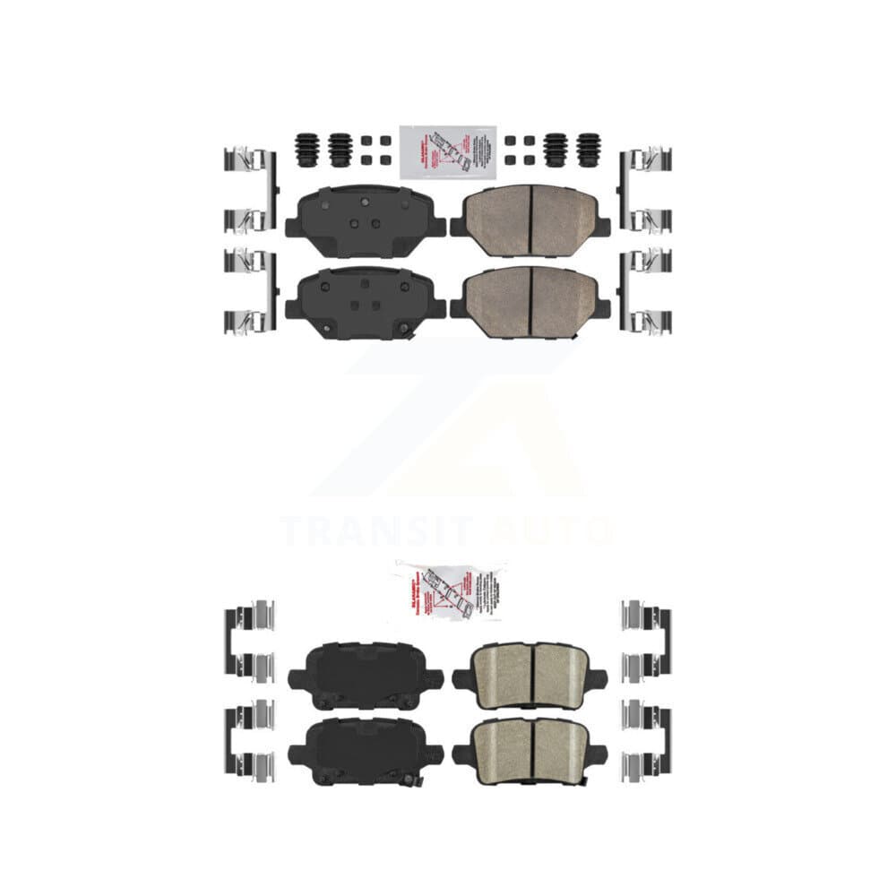 AmeriBRAKES - KNF-101538 - Front and Rear Disc Brake Pad Kits image 1
