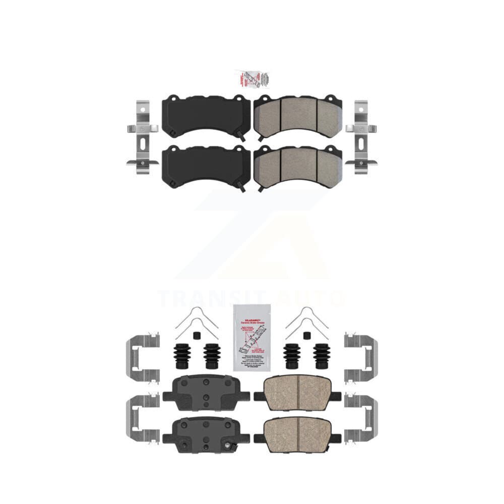 AmeriBRAKES - KNF-101543 - Front and Rear Disc Brake Pad Kits image 1