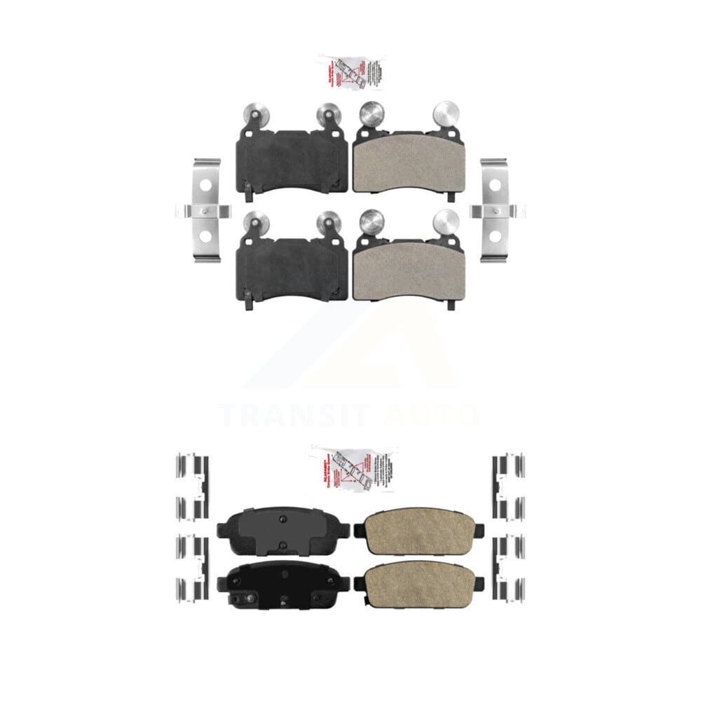 AmeriBRAKES - KNF-101546 - Front and Rear Disc Brake Pad Kits image 1