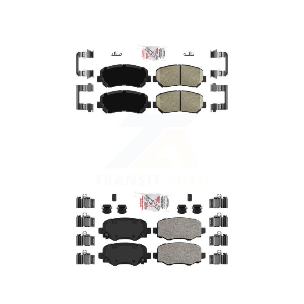 AmeriBRAKES - KNF-101548 - Front and Rear Disc Brake Pad Kits image 1
