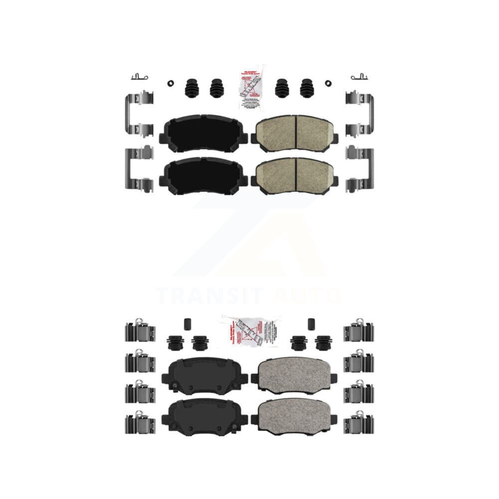 AmeriBRAKES - KNF-101550 - Front and Rear Disc Brake Pad Kits image 1
