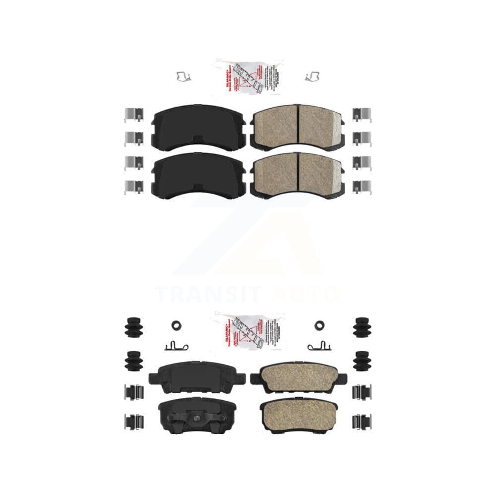 AmeriBRAKES - KNF-101551 - Front and Rear Disc Brake Pad Kits image 1