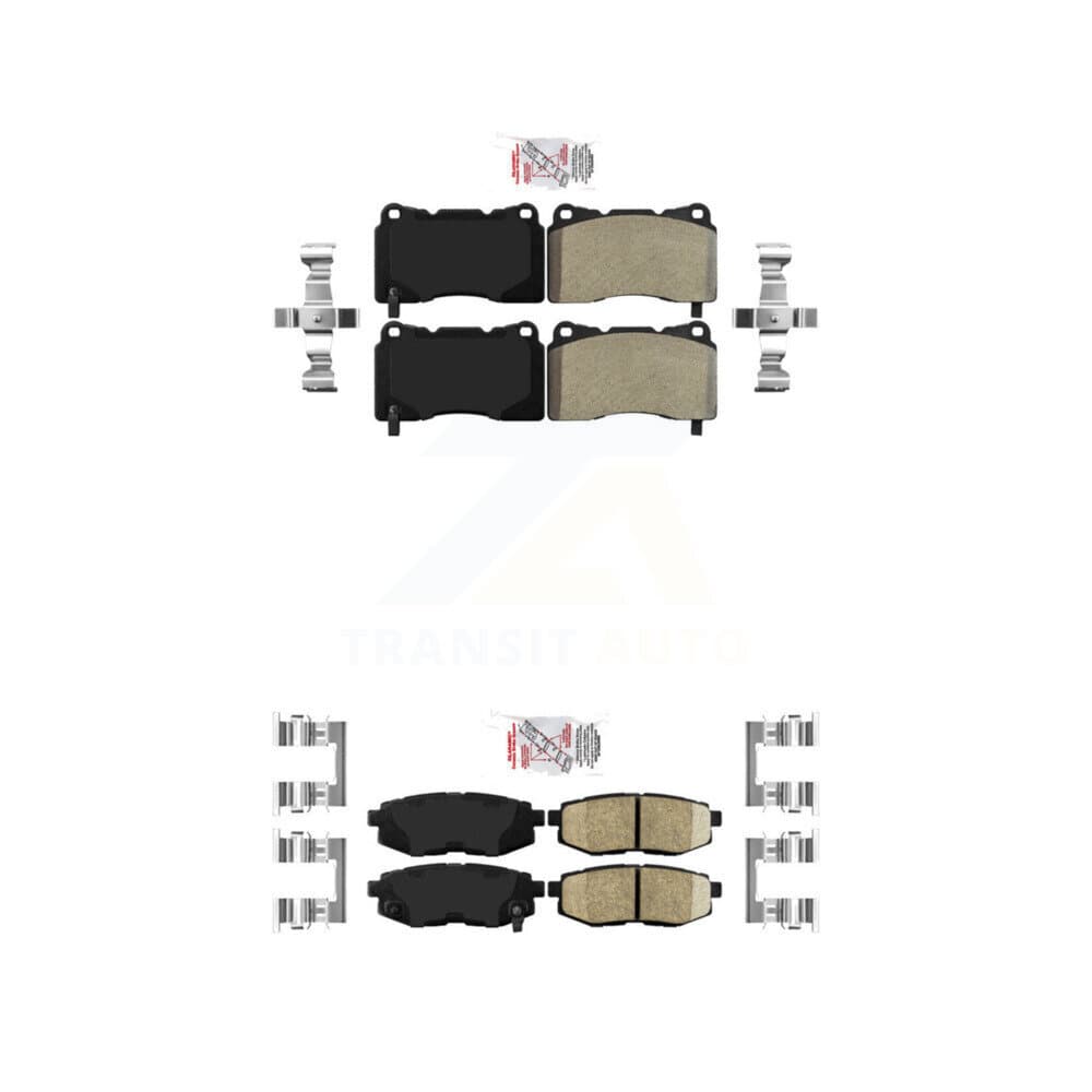AmeriBRAKES - KNF-101553 - Front and Rear Disc Brake Pad Kits image 1