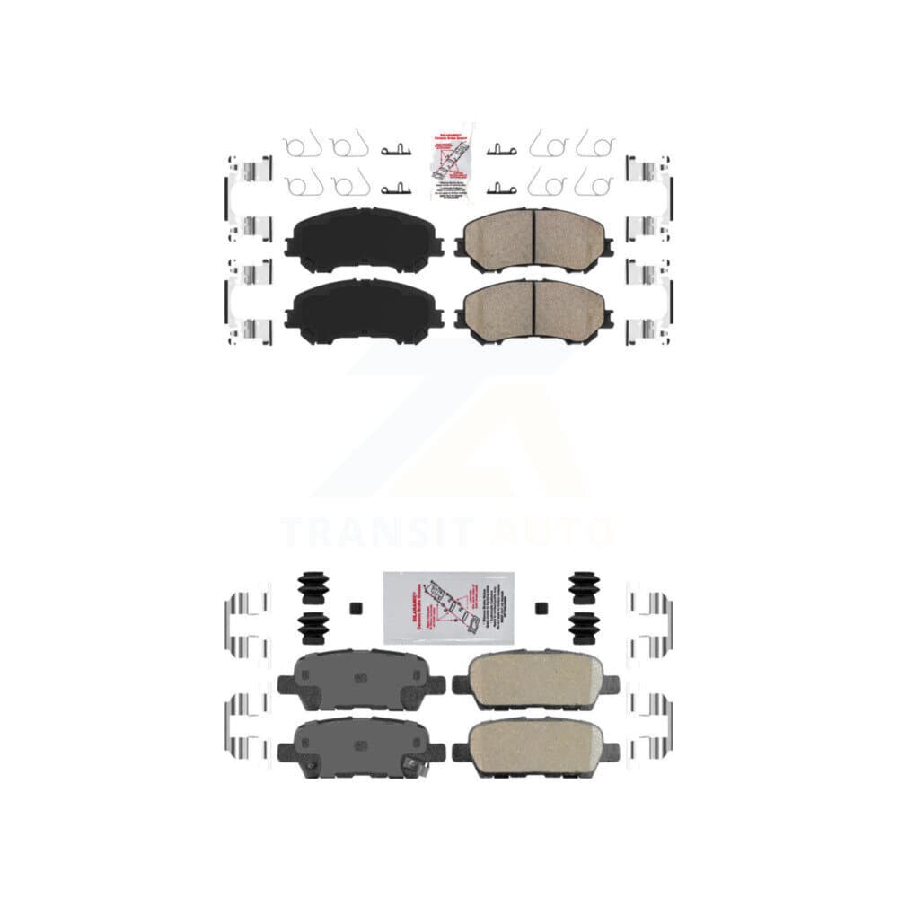 AmeriBRAKES - KNF-101556 - Front and Rear Disc Brake Pad Kits image 1