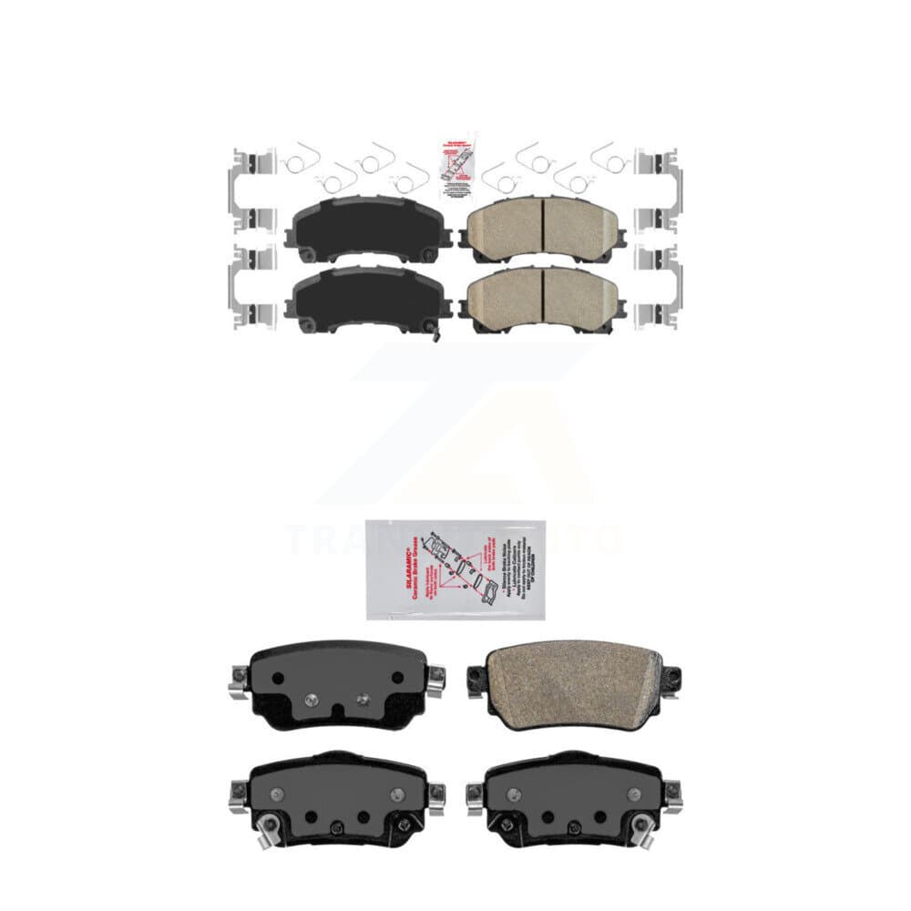 AmeriBRAKES - KNF-101560 - Front and Rear Disc Brake Pad Kits image 1